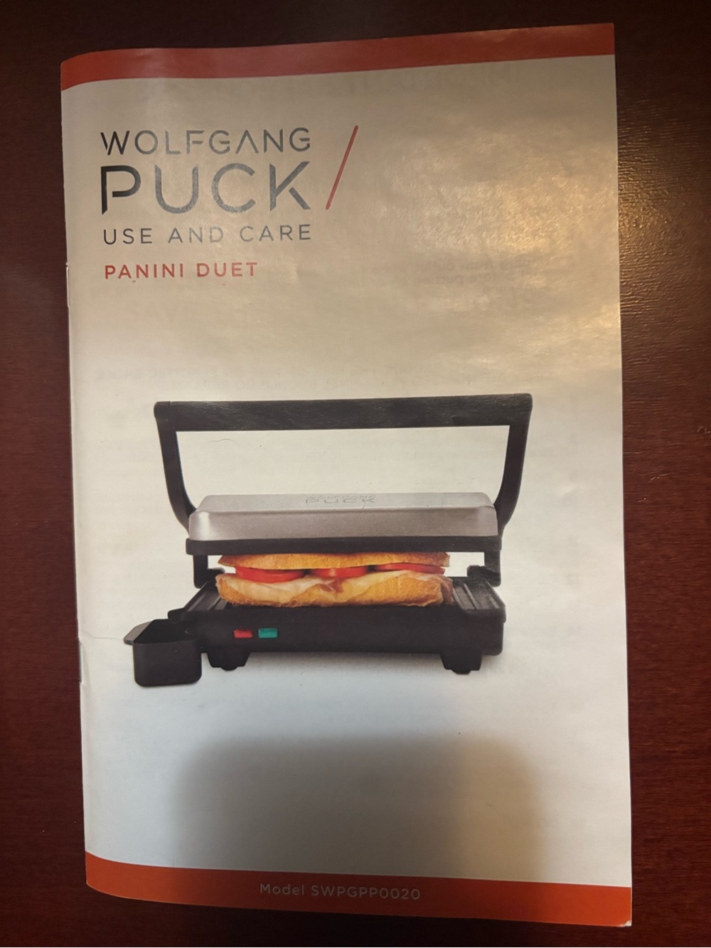 Wolfgang Puck Panini Duet Grill - Black